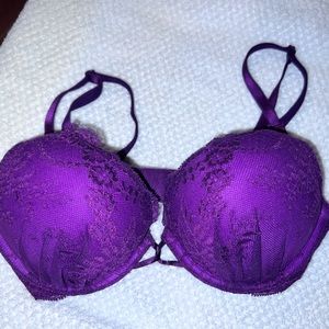 Victorias Secret Violet Purple lace bra NWT Size 32B